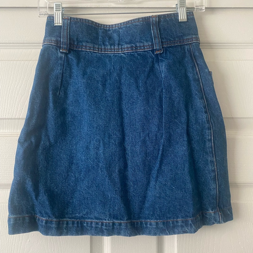 Sézane Bettie skirt in deep blue denim, size 34 - Picture 4 of 4